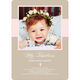 Pink Banner Baptism Photo Invitations Image 4 of 4